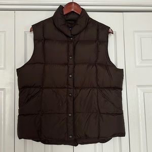 Lands’ End Brown 80% Down Vest